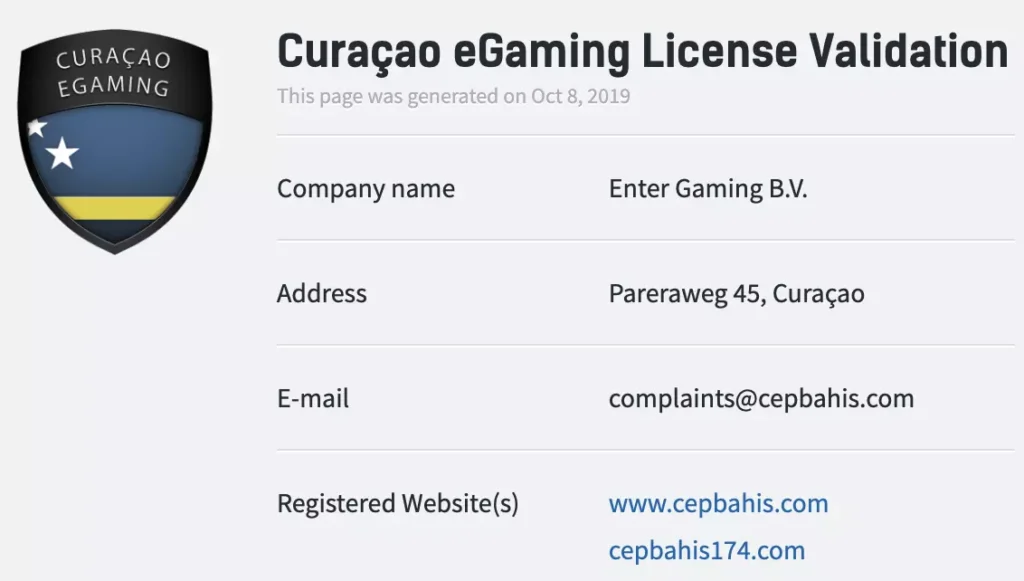 Казино лицензия Curacao