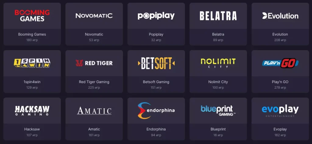 Популярные провайдеры игр казино онлайн